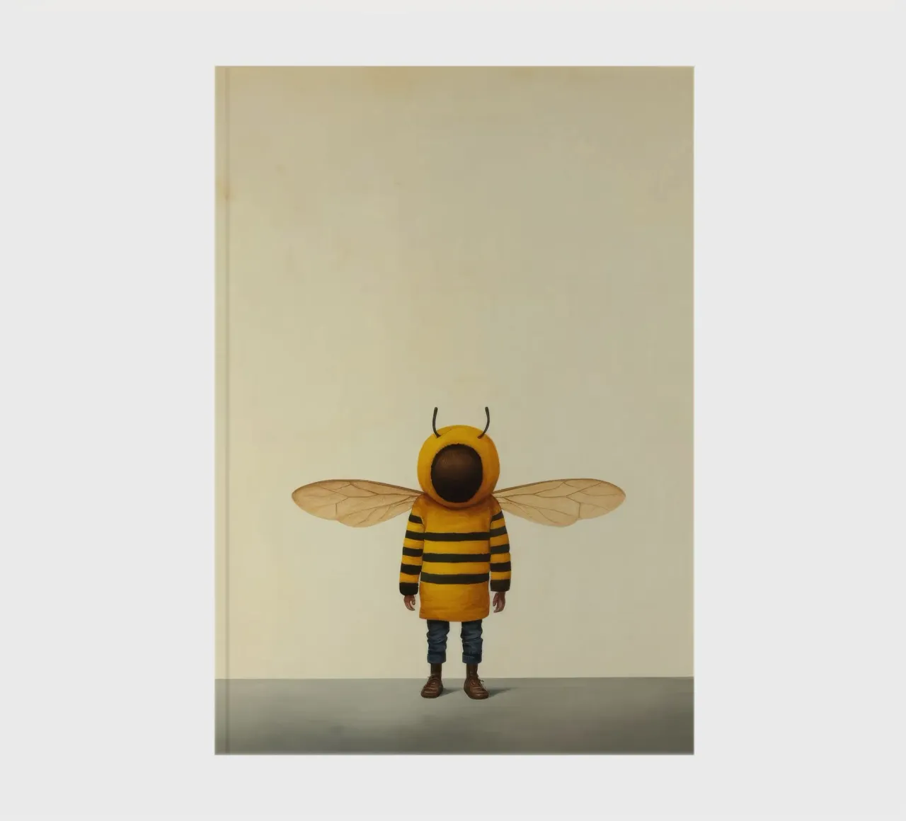 Minimal Honeybee 1 notebook by Minimal Animal Art