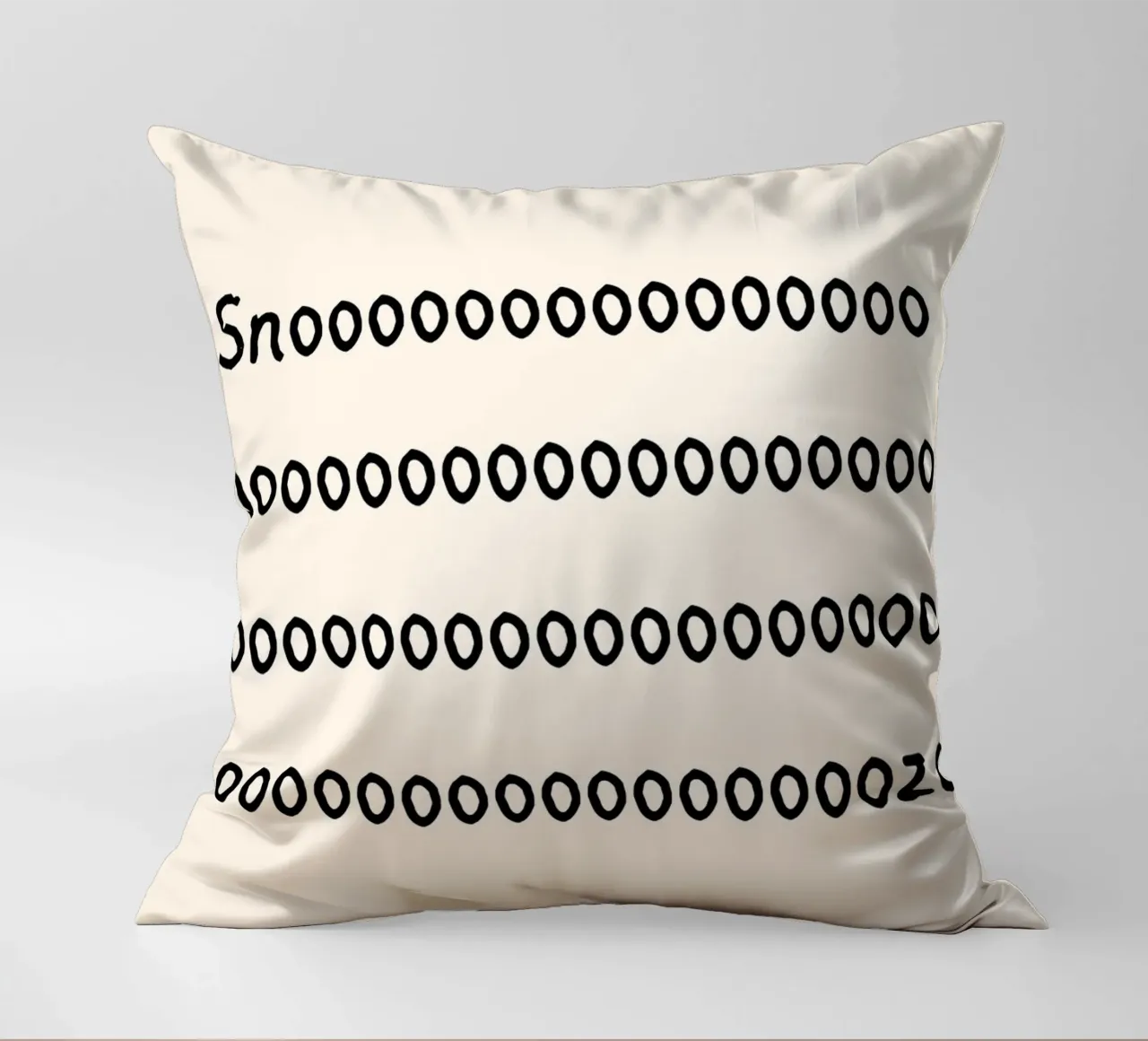 Snooze | Sleepy Vibes Typography Print cuscino da PrintCessStudio