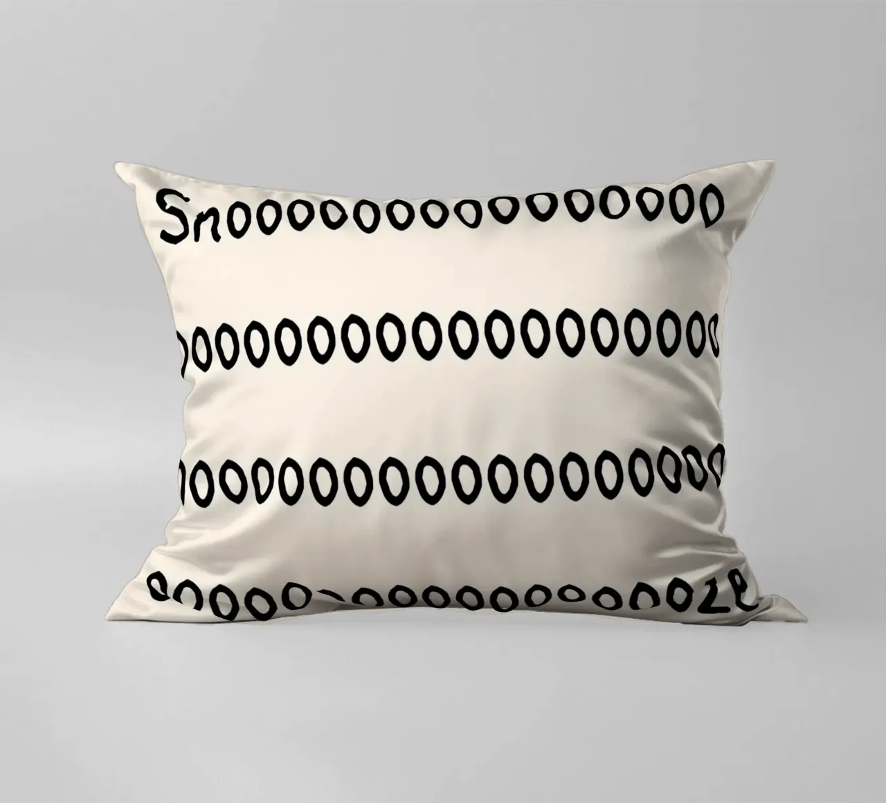 Snooze | Sleepy Vibes Typography Print cuscino da PrintCessStudio