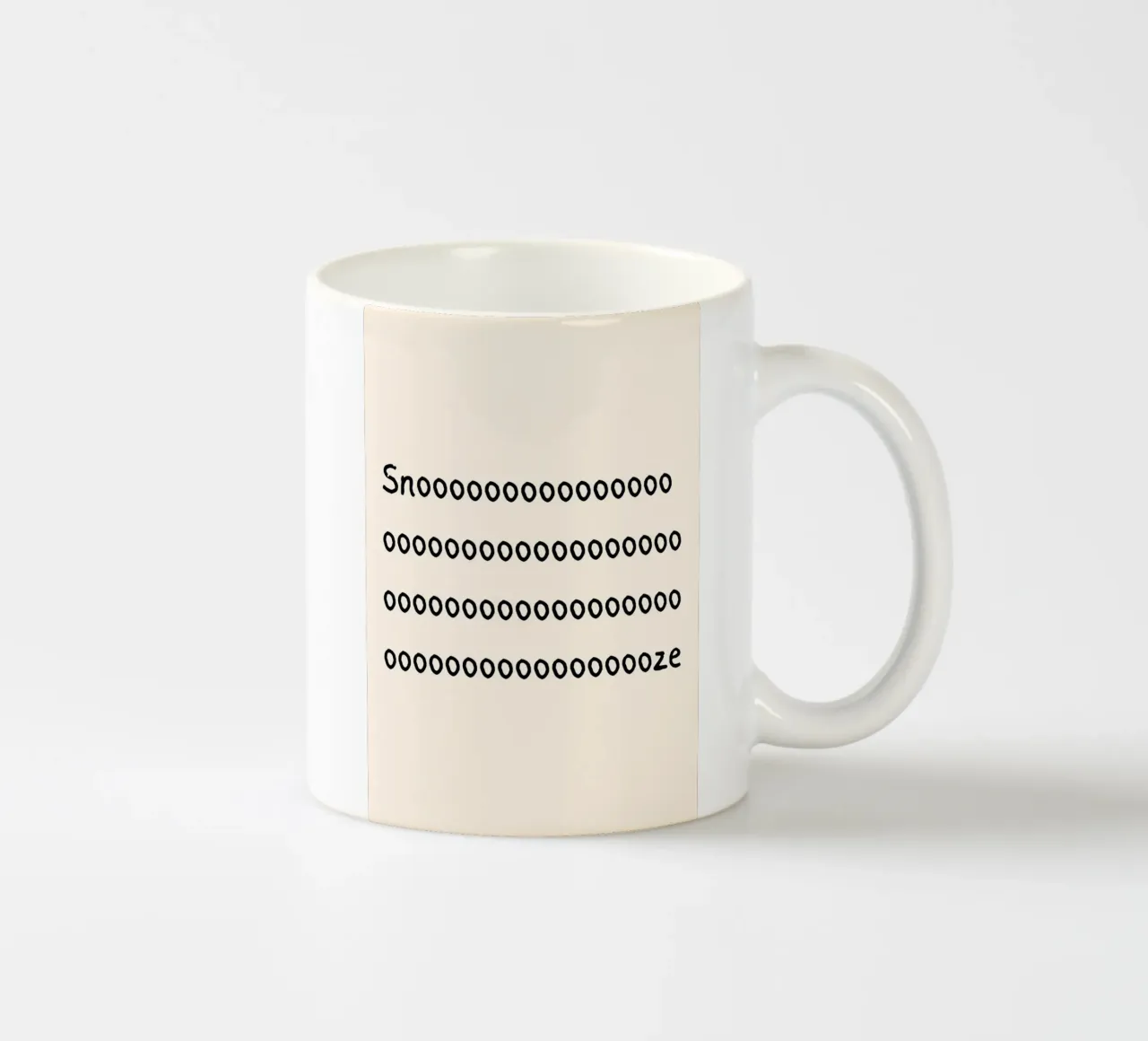 Snooze | Sleepy Vibes Typography Print taza de cerámica de PrintCessStudio