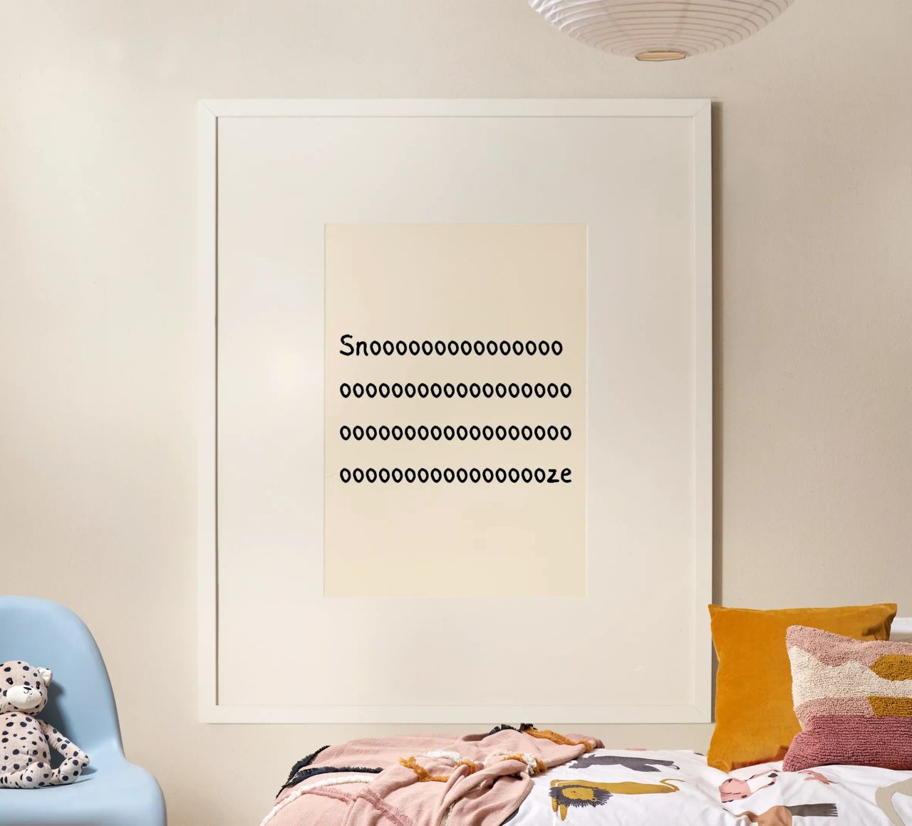 Snooze | Sleepy Vibes Typography Print Poster von PrintCessStudio