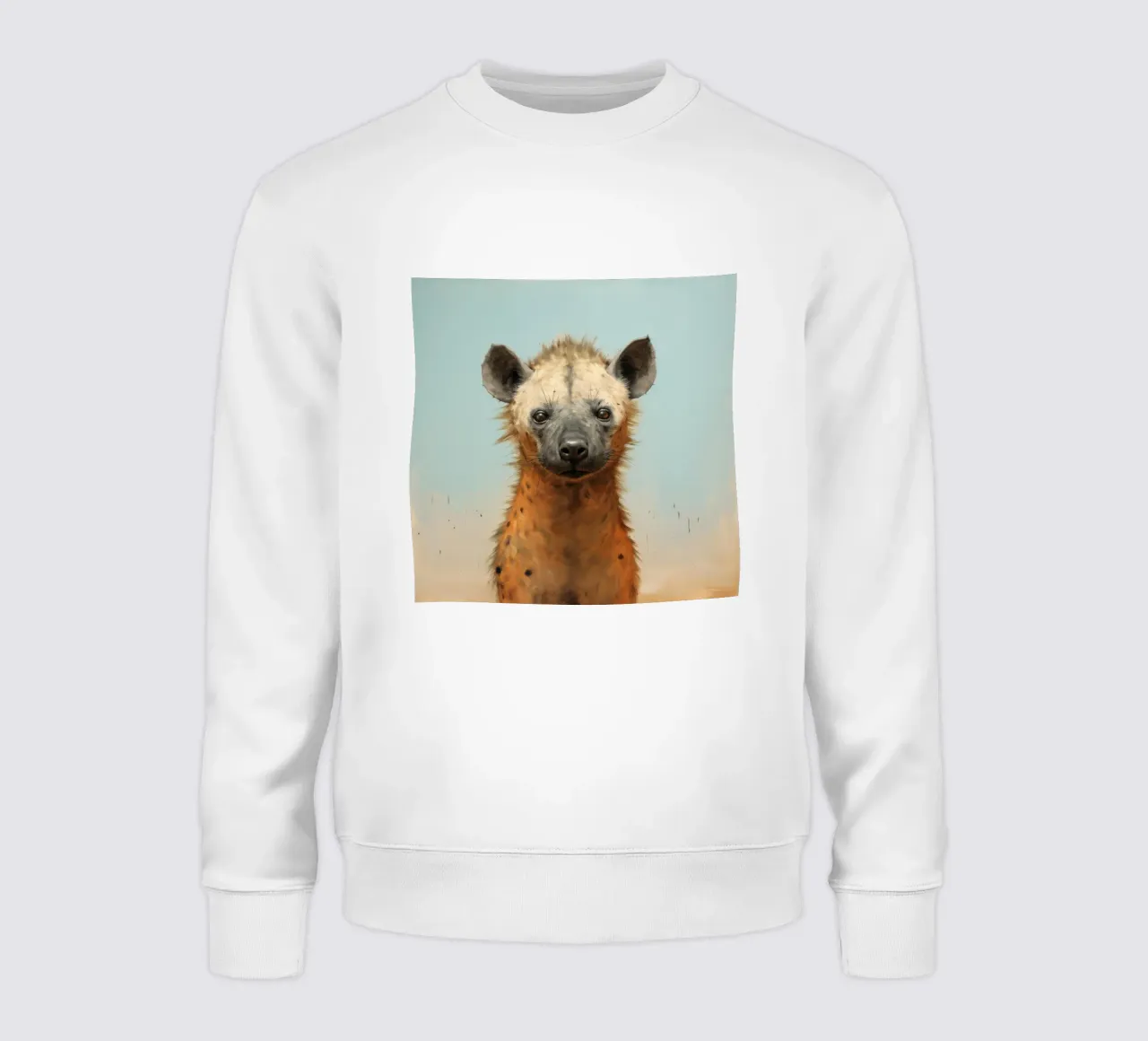 Minimal Hyena 3 sweatshirt by Minimal Animal Art