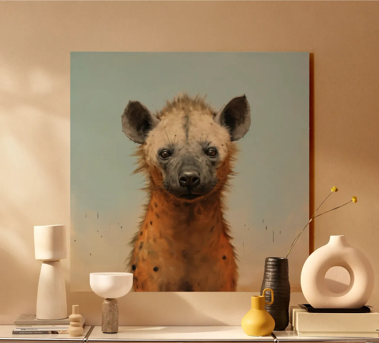 Minimal Hyena plexiglass da Minimal Animal Art