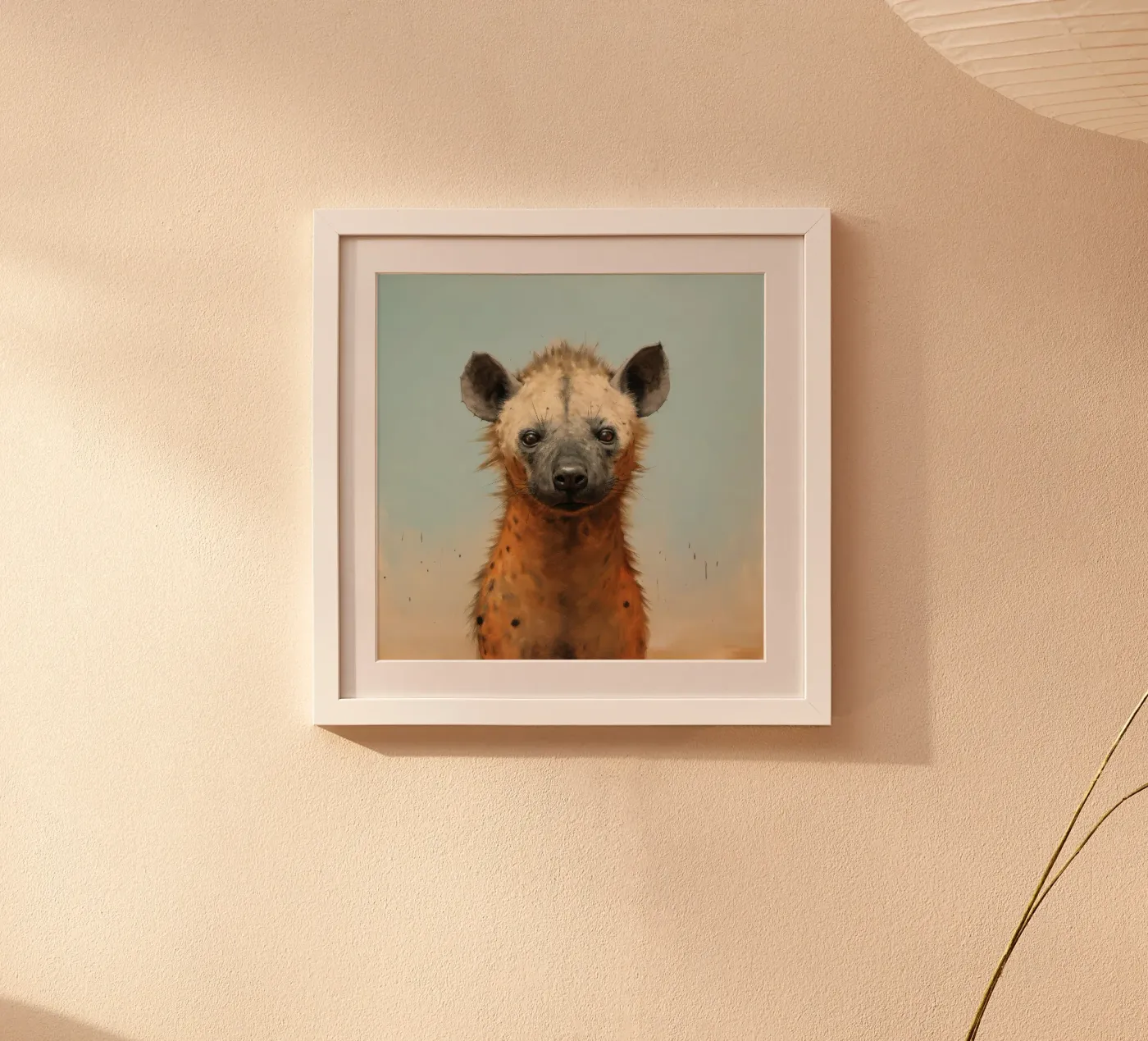 Hyène minimale poster de Minimal Animal Art