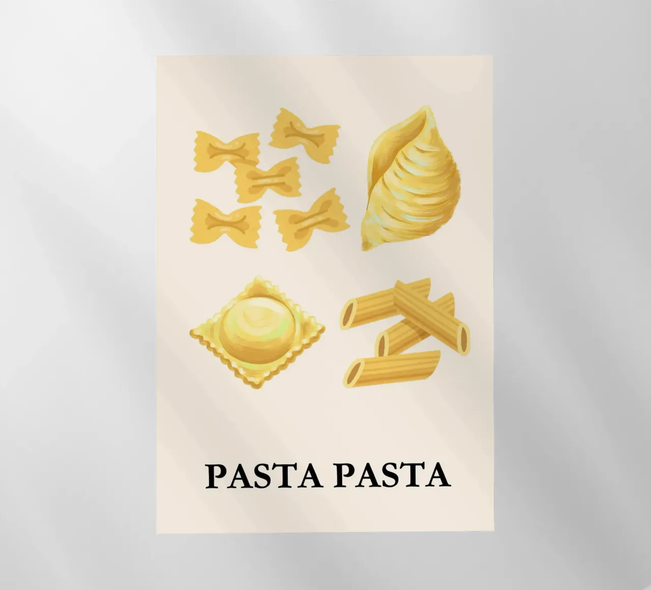Pasta Lover | Fun & Tasty Typography Print pellicola backlit da PrintCessStudio