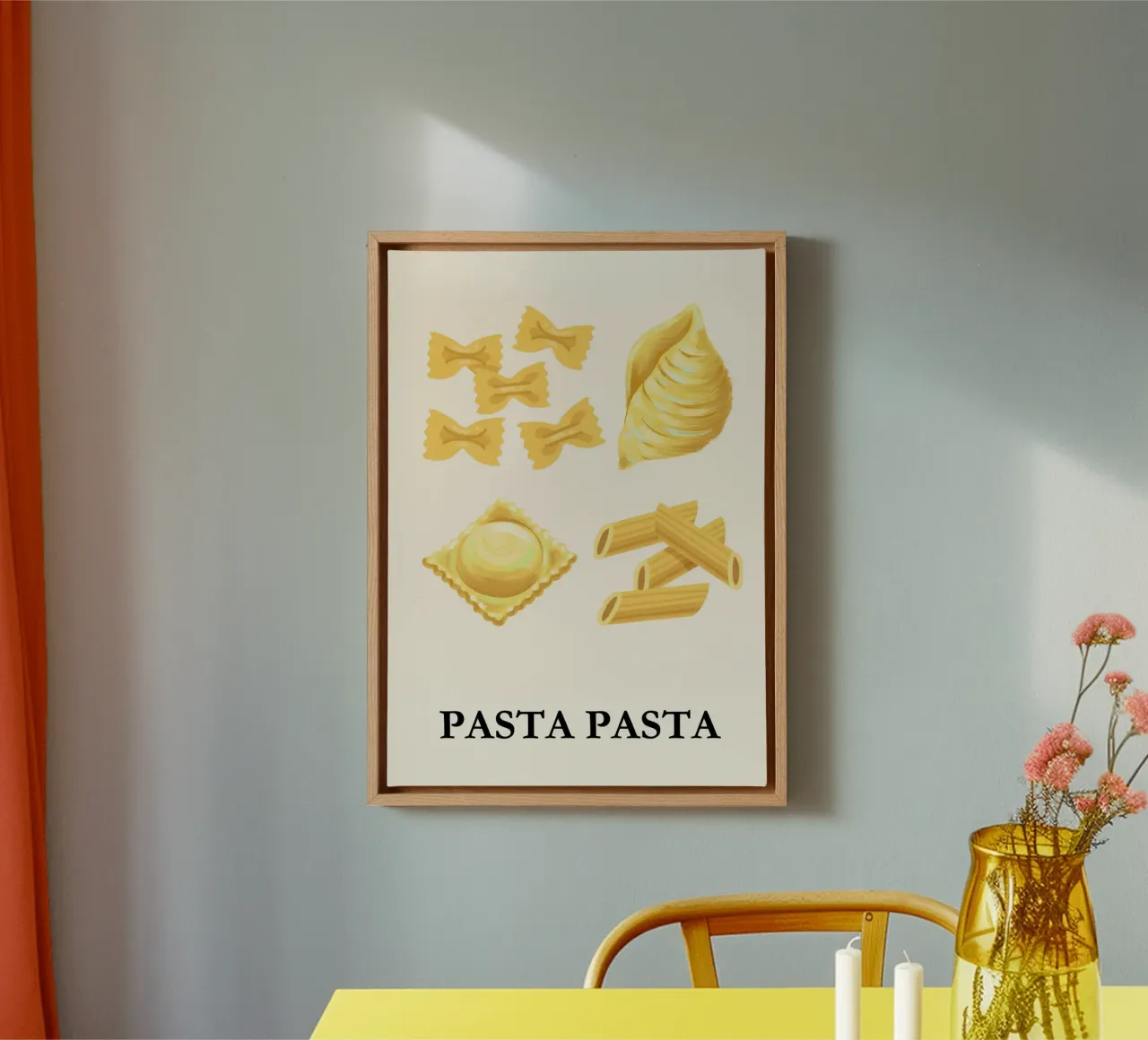 Pasta Lover | Fun & Tasty Typography Print tela da PrintCessStudio