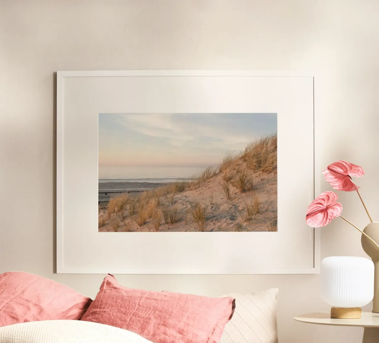 Tranquil Beach Sunset Wijk aan Zee, The Netherlands hahnemühle by Dagmar Pels