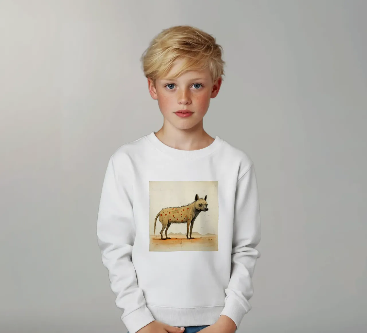 Iena minima 4 felpa bambino da Minimal Animal Art