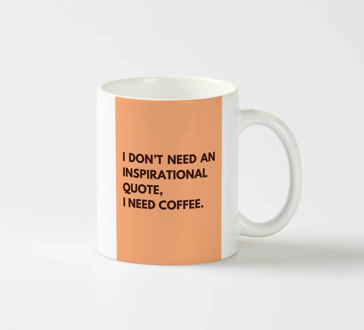 Coffee First | Funny Typography Print tazza in ceramica da PrintCessStudio
