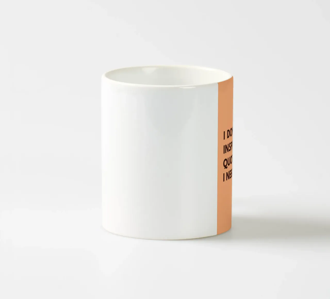 Coffee First | Funny Typography Print keramische mok van PrintCessStudio