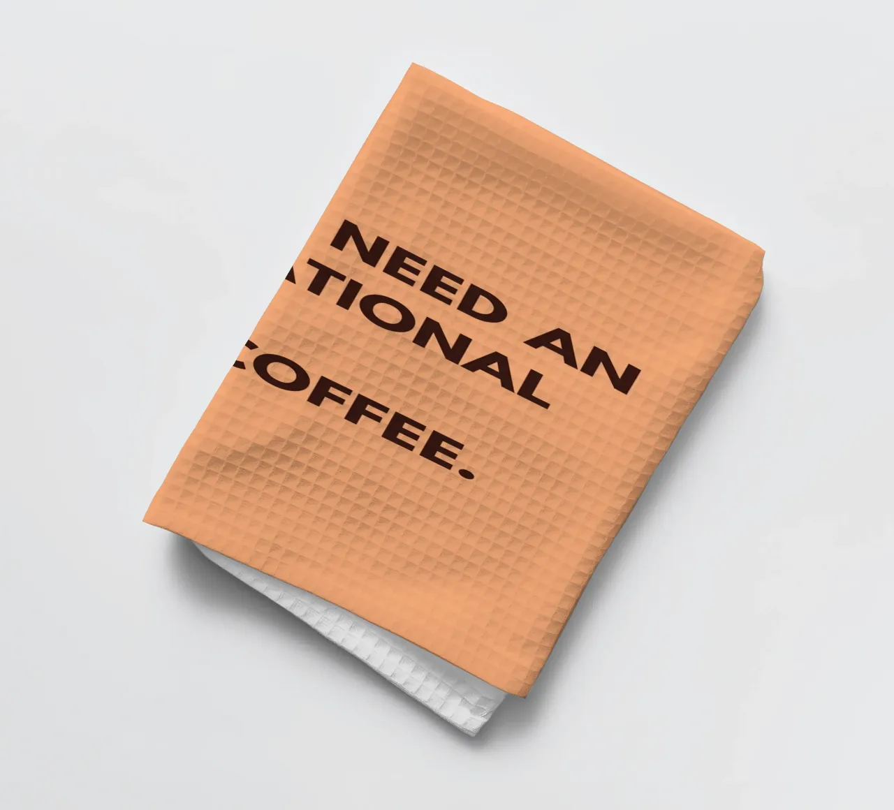 Coffee First | Funny Typography Print canovaccio da cucina da PrintCessStudio