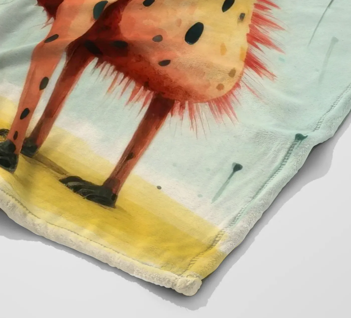 Minimal Hyena plaid polaire de Minimal Animal Art