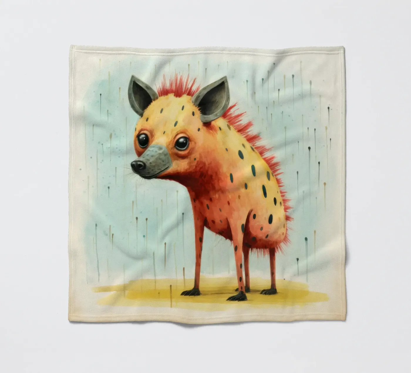 Minimal Hyena plaid polaire de Minimal Animal Art