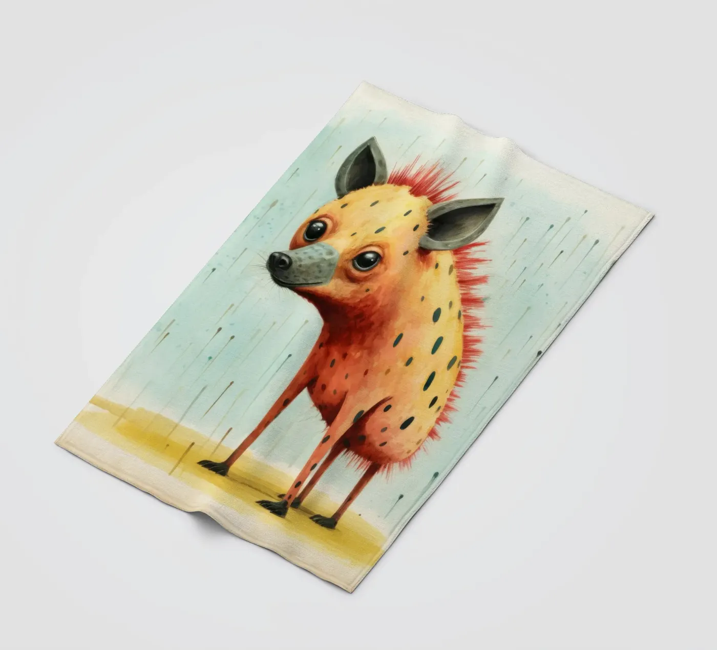 Minimal Hyena plaid polaire de Minimal Animal Art