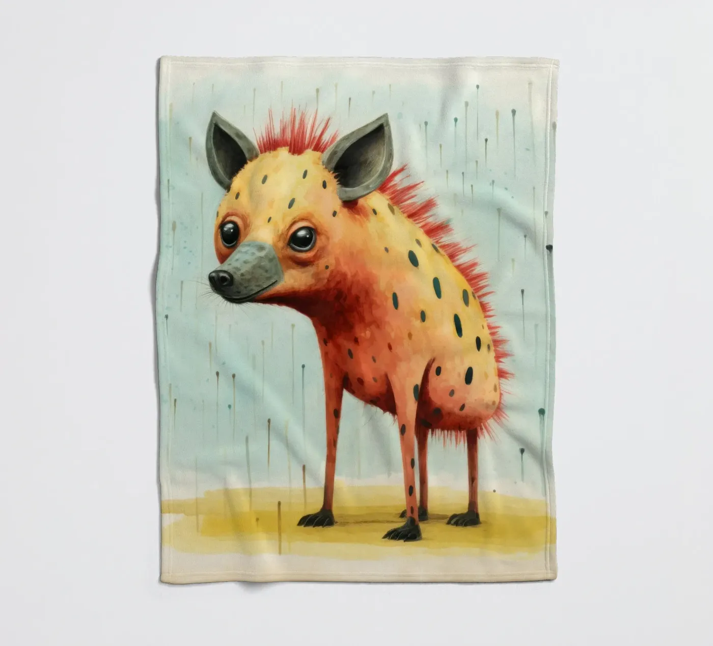 Minimal Hyena plaid polaire de Minimal Animal Art