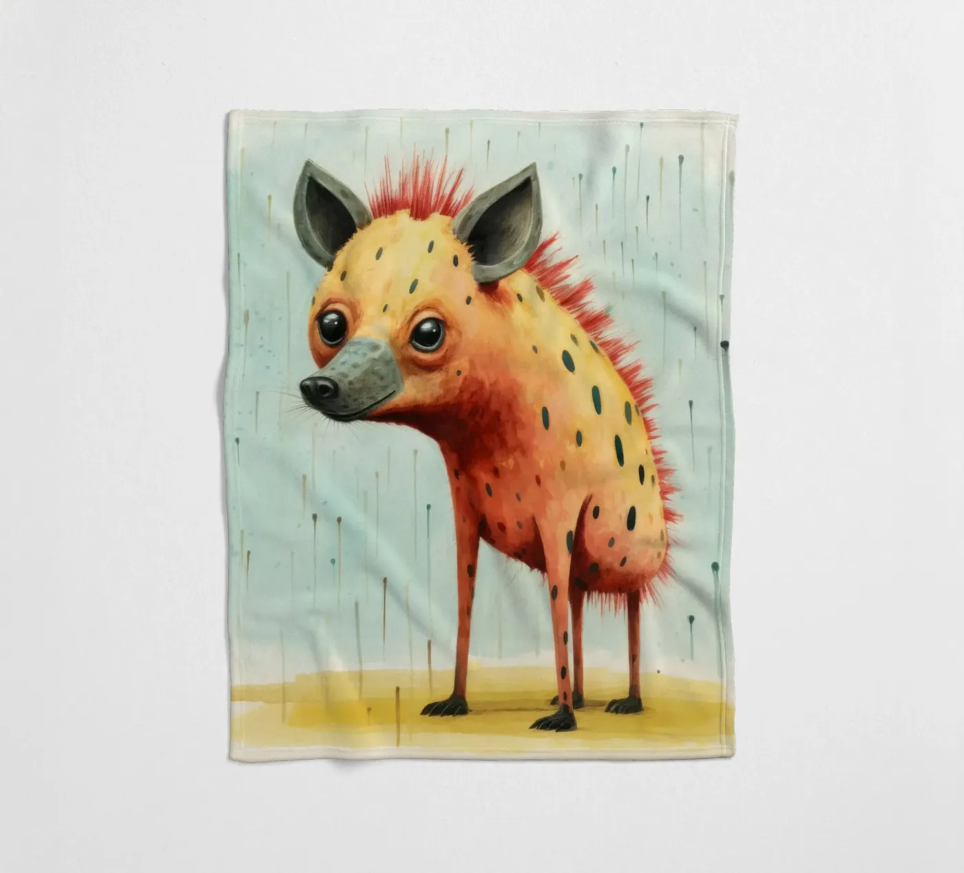 Minimal Hyena plaid polaire de Minimal Animal Art