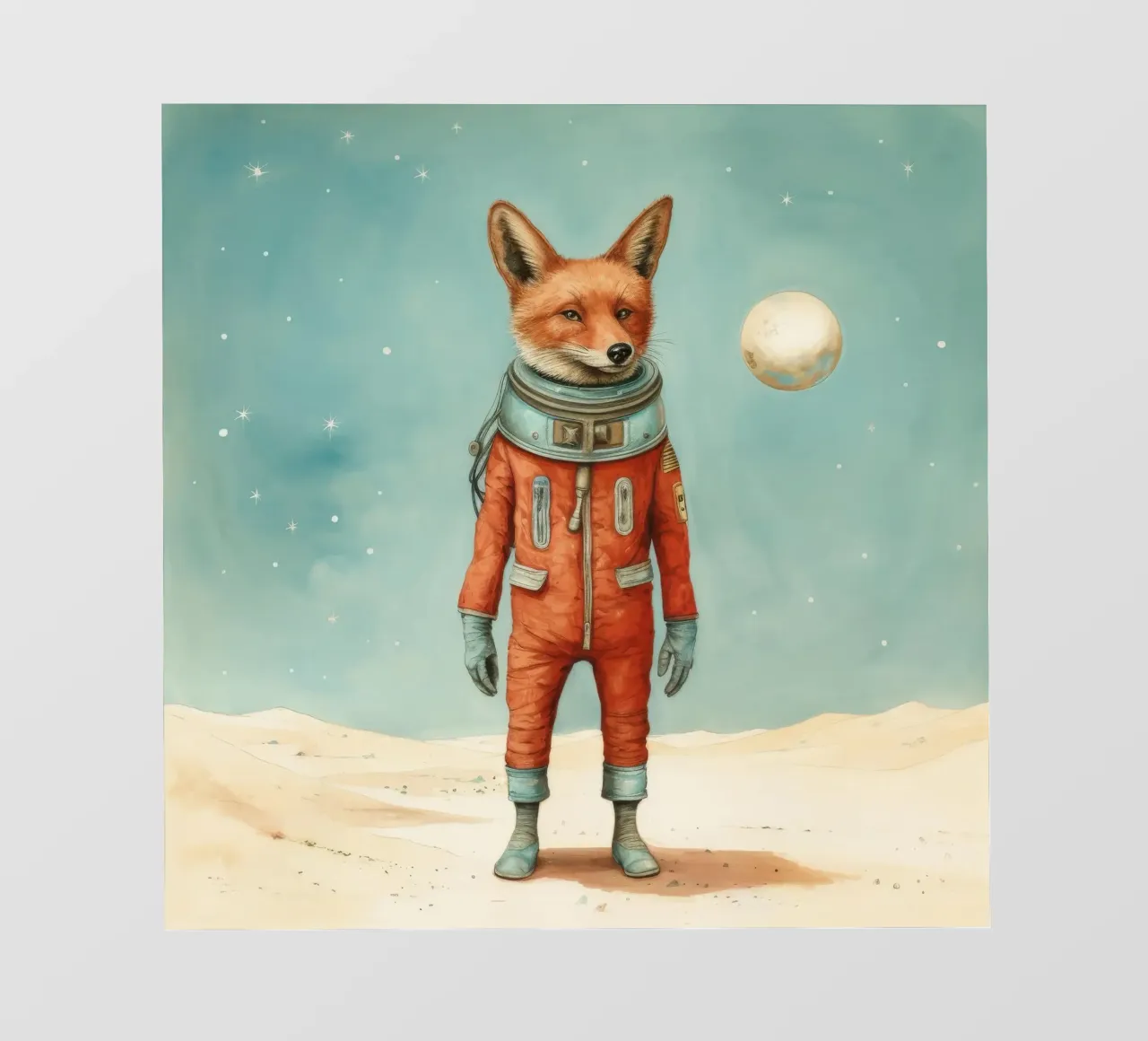 Sciacallo minimo 2 pellicola backlit da Minimal Animal Art