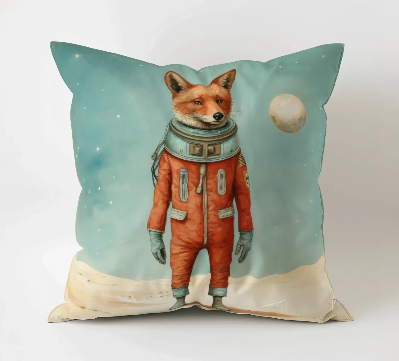 Sciacallo minimo 2 cuscino da Minimal Animal Art