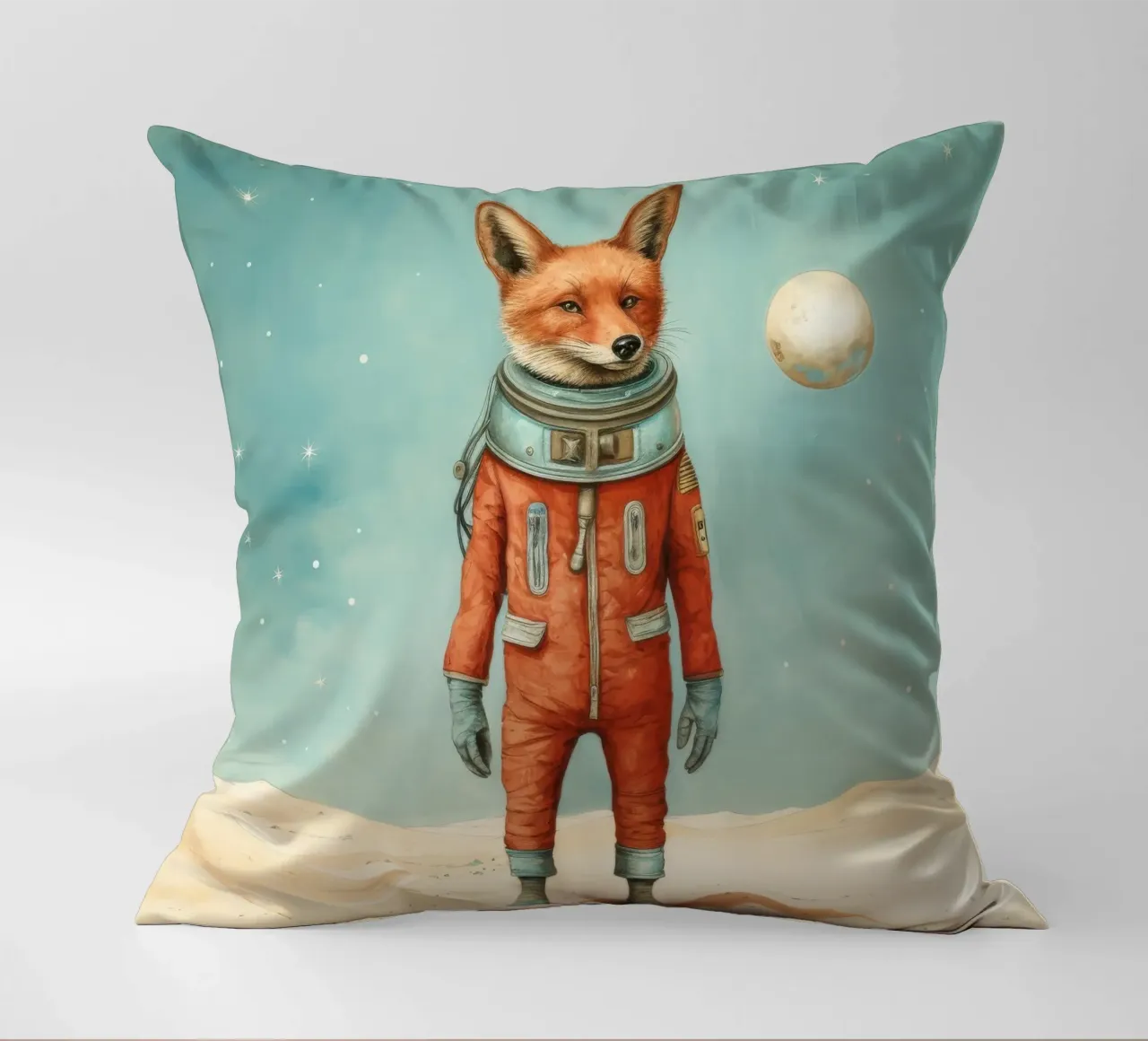 Sciacallo minimo 2 cuscino da Minimal Animal Art