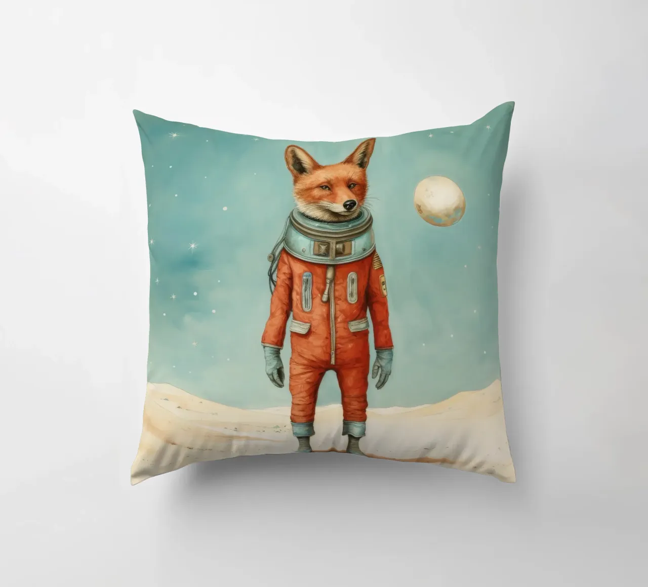 Sciacallo minimo 2 cuscino da Minimal Animal Art