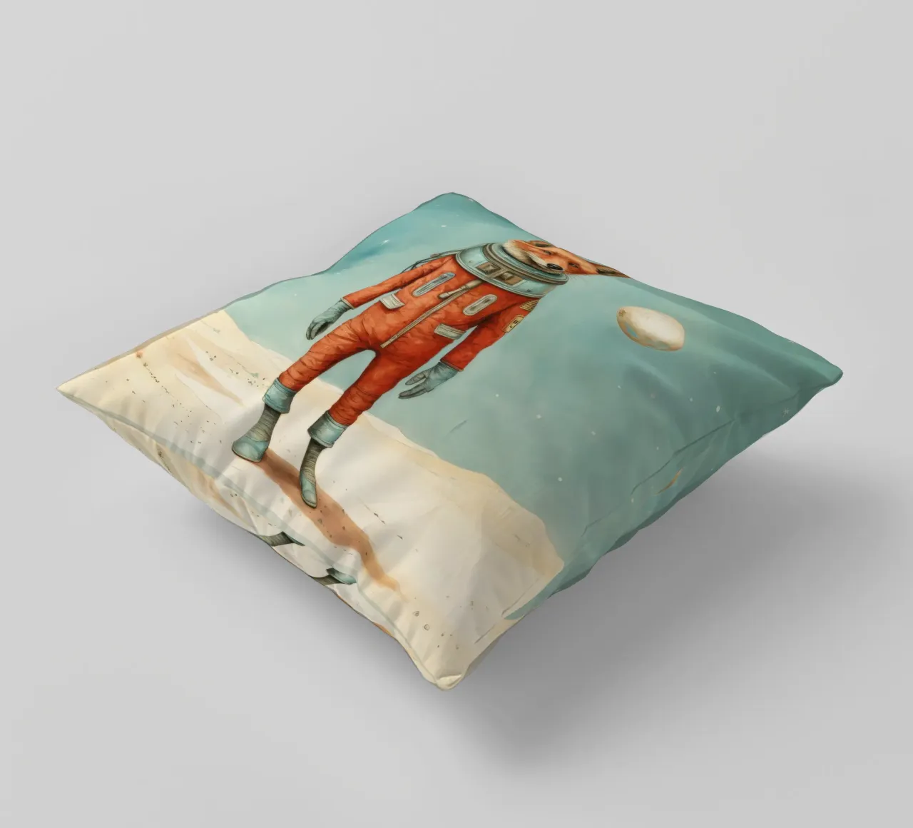 Sciacallo minimo 2 cuscino da Minimal Animal Art