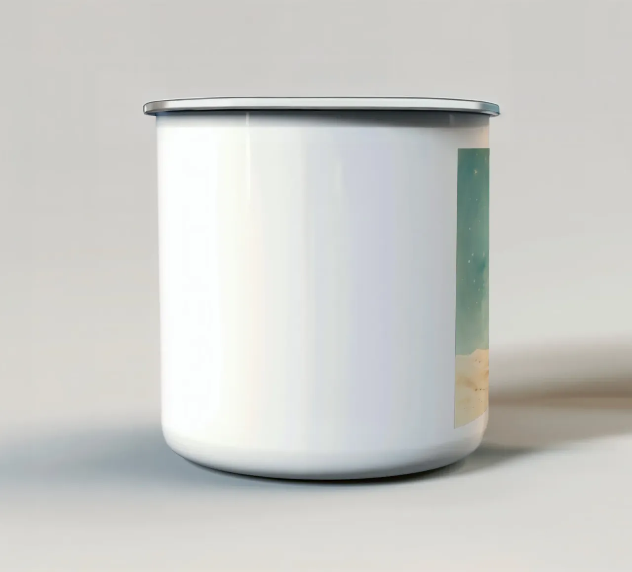 Sciacallo minimo 2 tazza in smalto da Minimal Animal Art