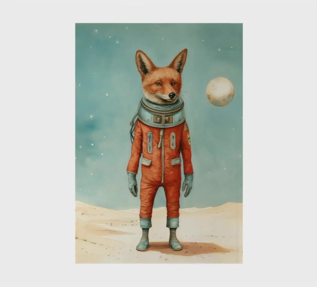 Minimal Jackal 2 notebook by Minimal Animal Art