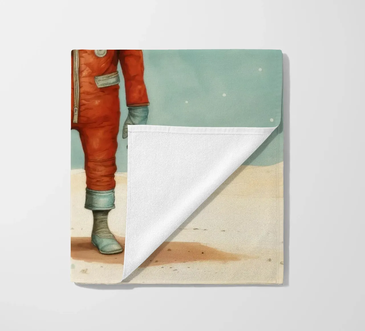 Sciacallo minimo 2 telo mare da Minimal Animal Art