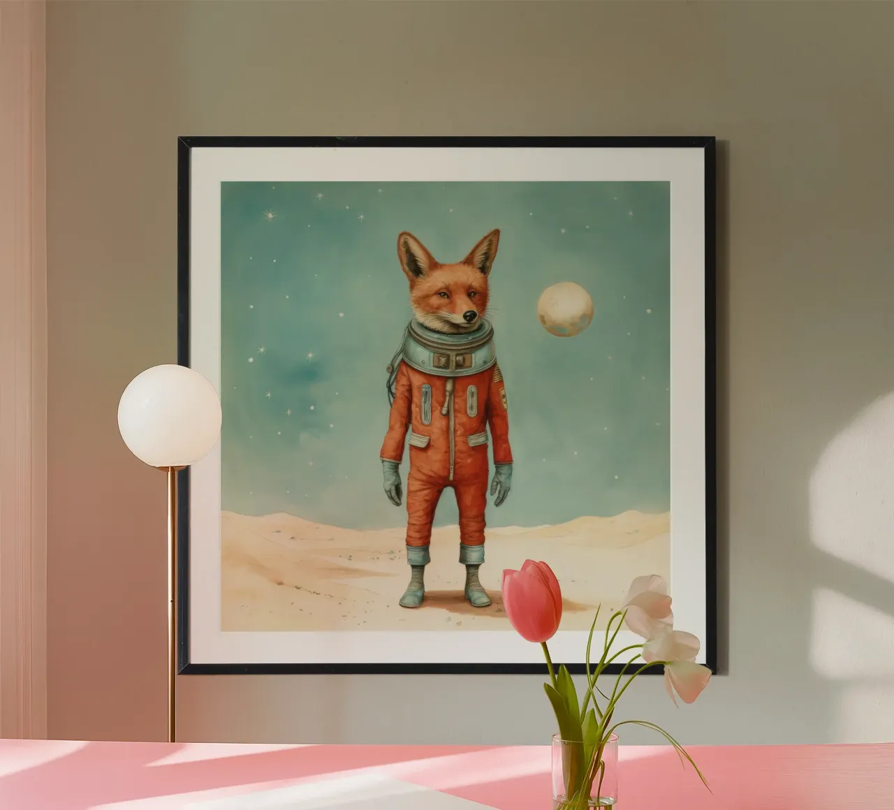 Sciacallo minimo 2 poster da Minimal Animal Art