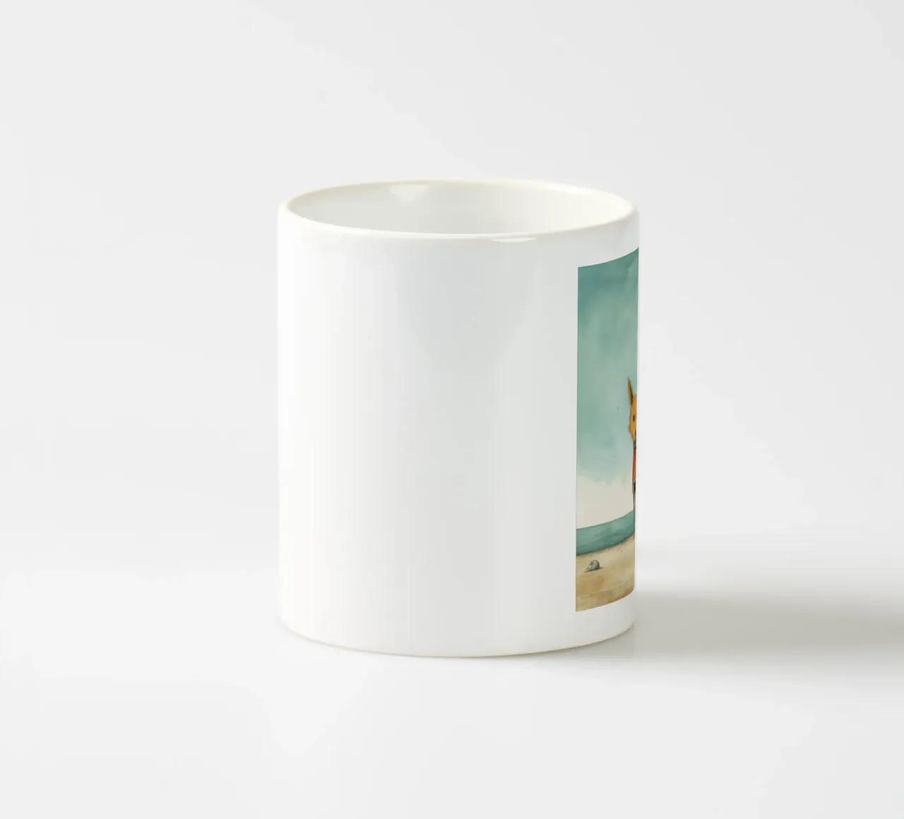 Sciacallo minimo 3 tazza in ceramica da Minimal Animal Art