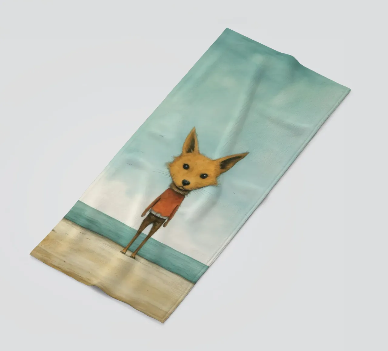 Minimal Jackal telo mare da Minimal Animal Art