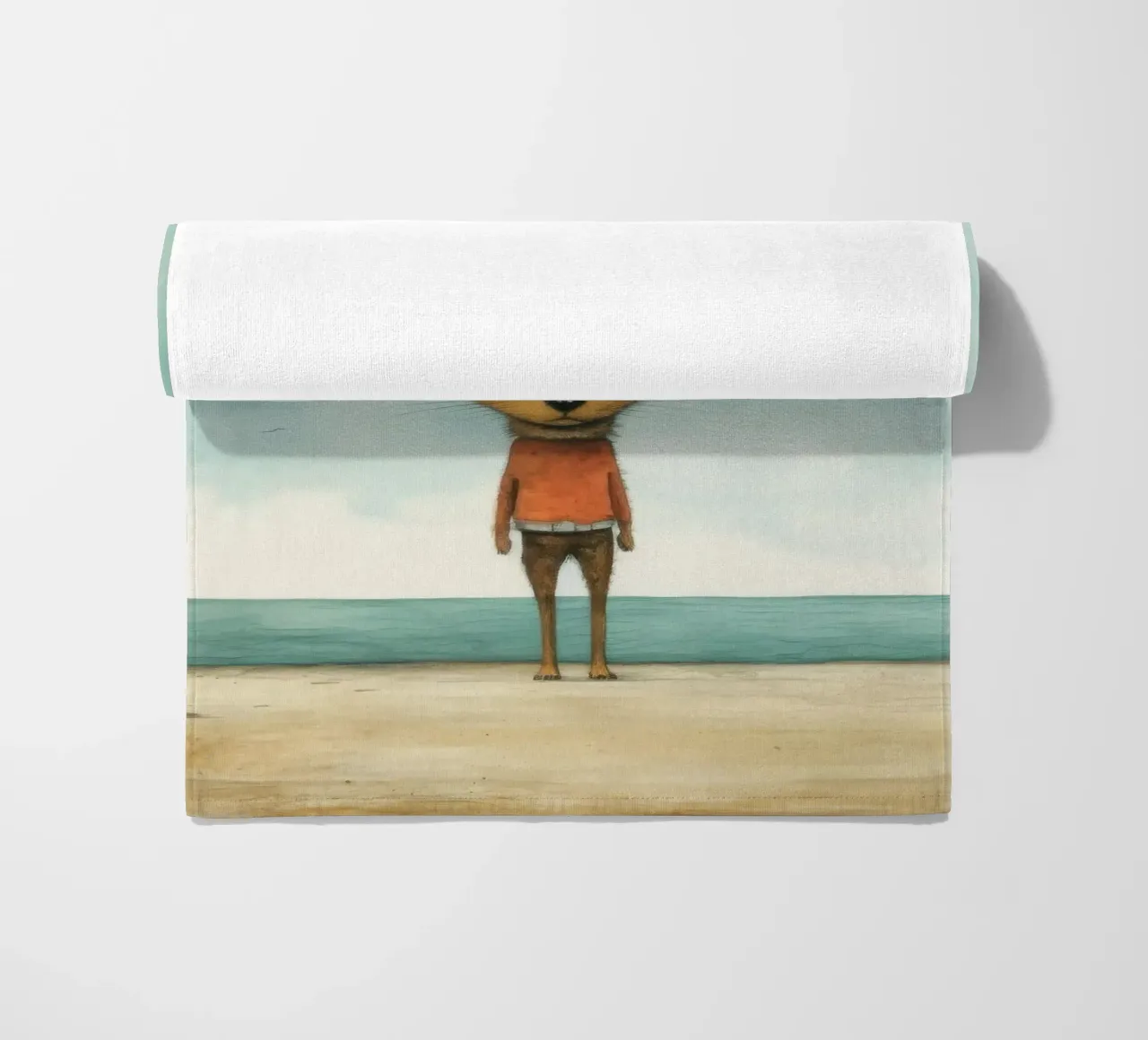 Minimal Jackal telo mare da Minimal Animal Art