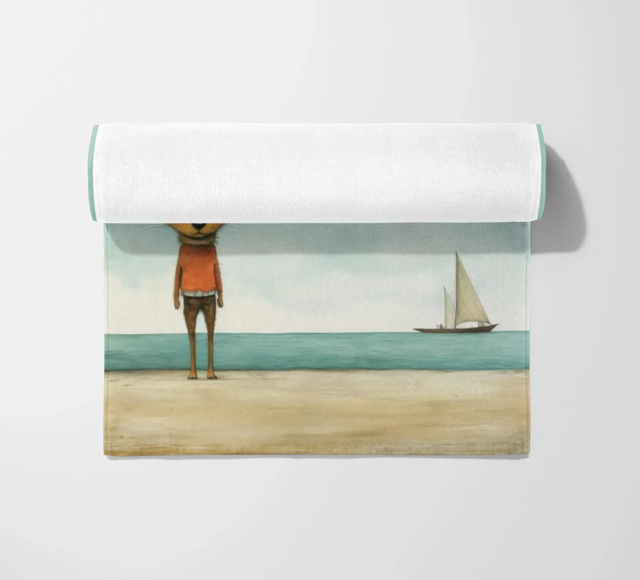 Minimal Jackal telo mare da Minimal Animal Art