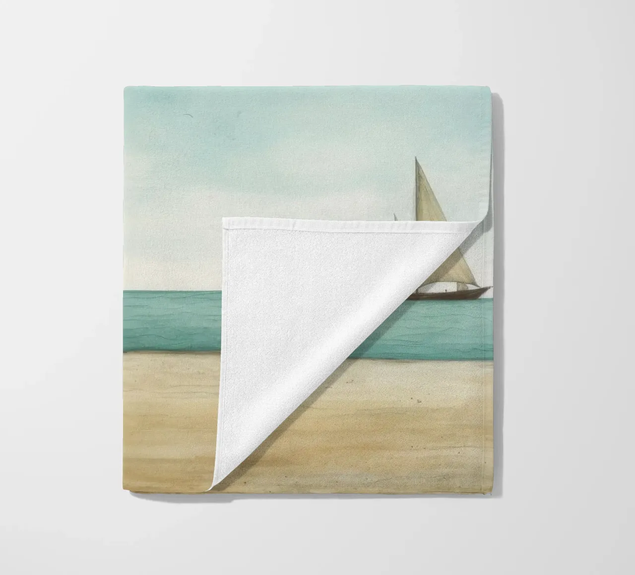 Sciacallo minimo 3 telo mare da Minimal Animal Art