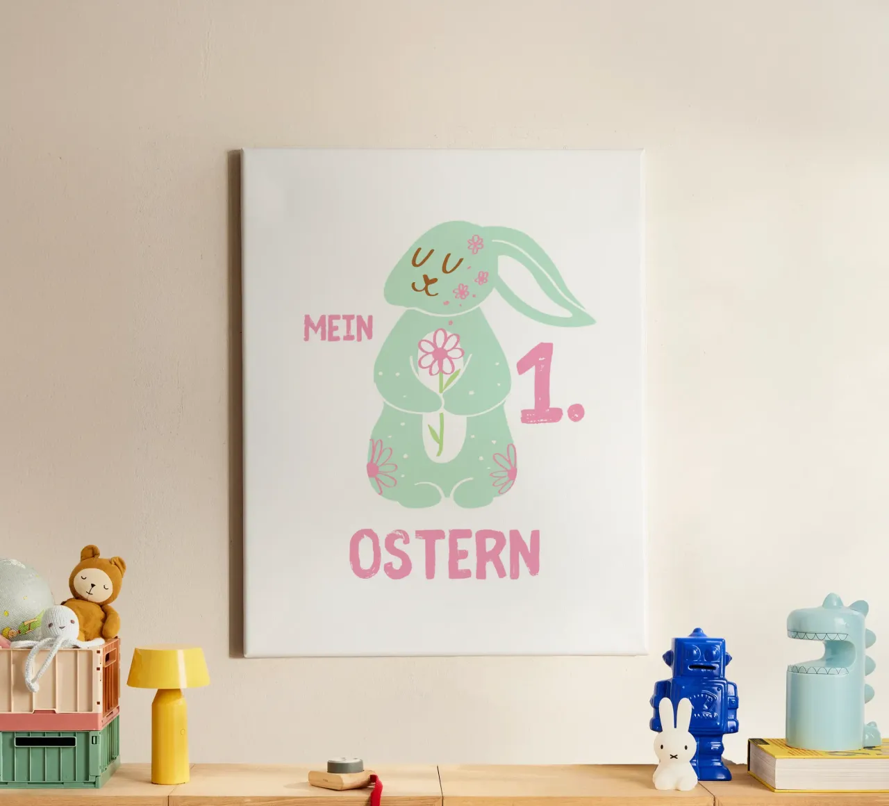 Mijn 1e Pasen canvas met Baklijst van ArtDesign by KBK