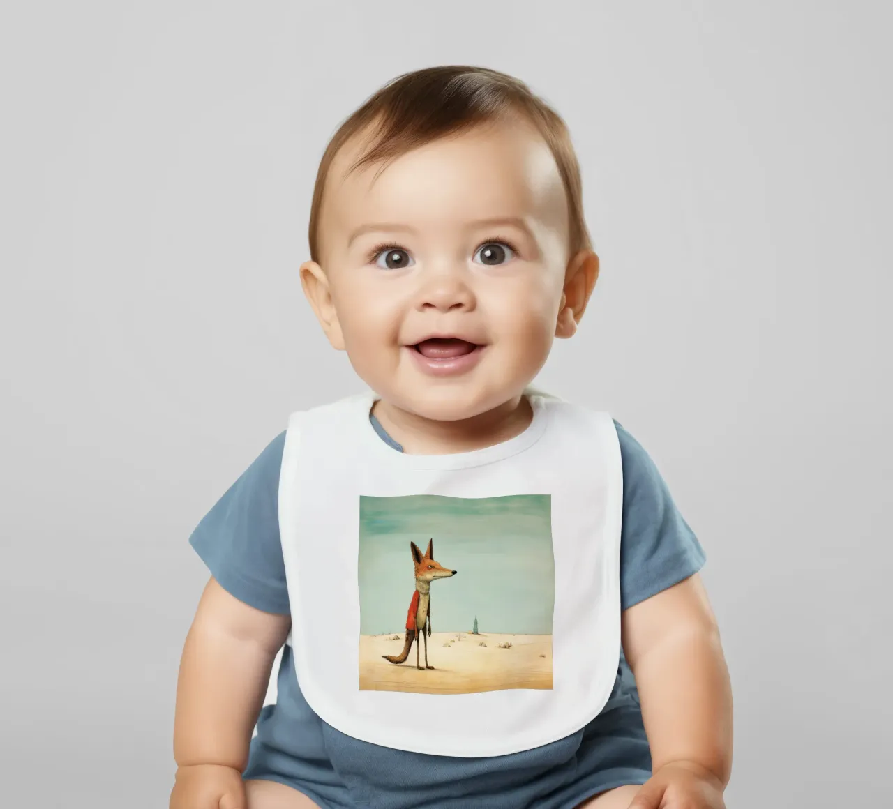 Sciacallo minimo 4 bavaglino da Minimal Animal Art