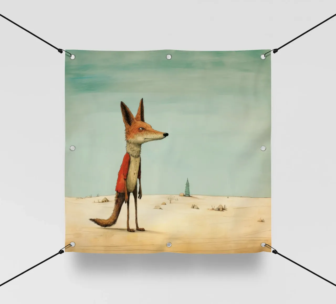 Sciacallo minimo 4 telo in pvc da Minimal Animal Art