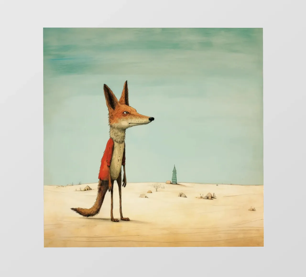 Sciacallo minimo 4 telo in pvc da Minimal Animal Art