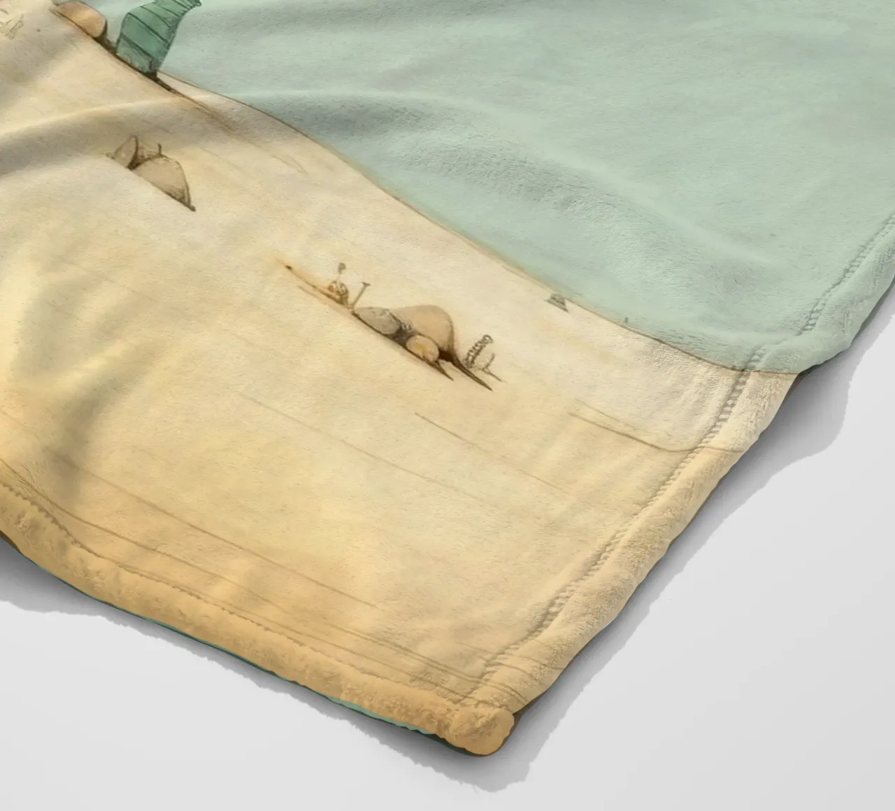 Sciacallo minimo 4 coperta in pile da Minimal Animal Art