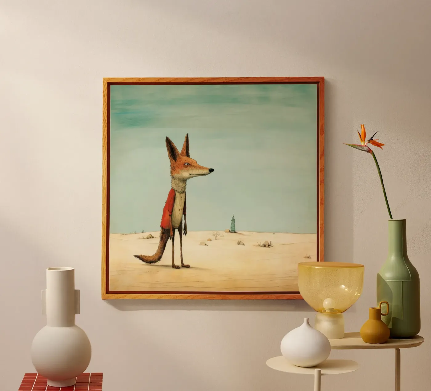 Minimal Jackal plexiglas de Minimal Animal Art
