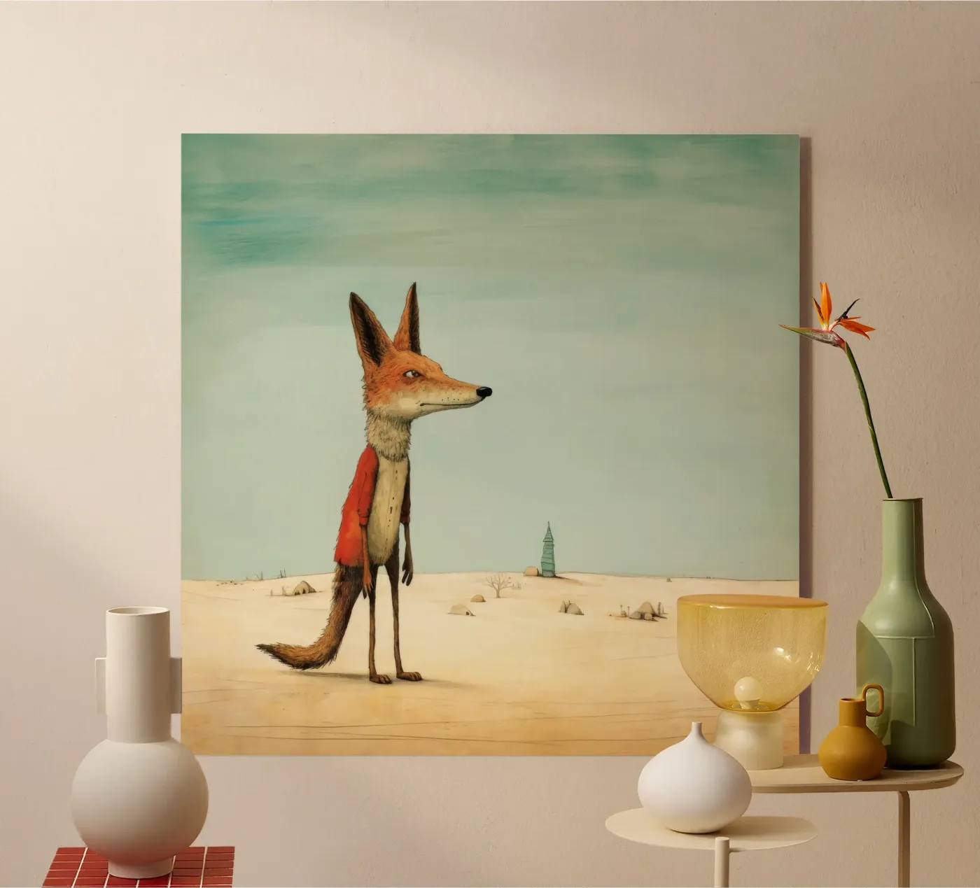Minimal Jackal plexiglas de Minimal Animal Art