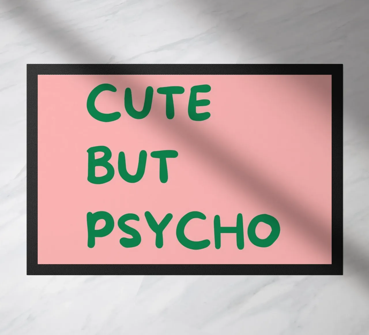 Cute But Psycho | Bold & Playful Typography Print zerbino da PrintCessStudio