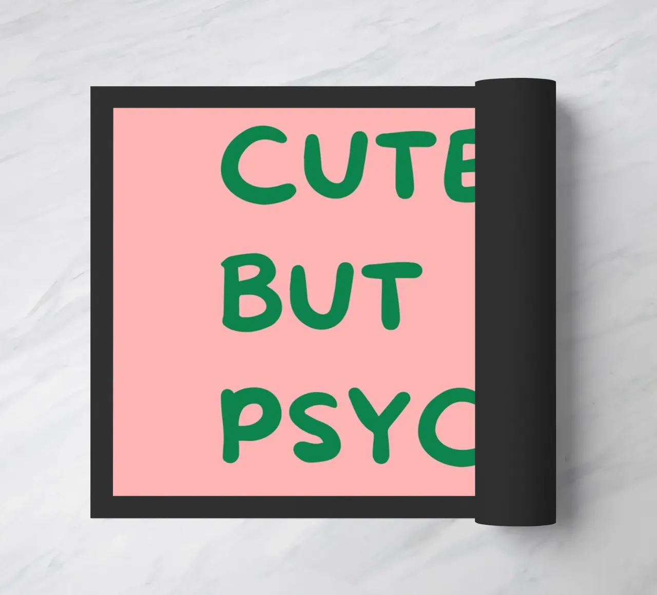 Cute But Psycho | Bold & Playful Typography Print zerbino da PrintCessStudio