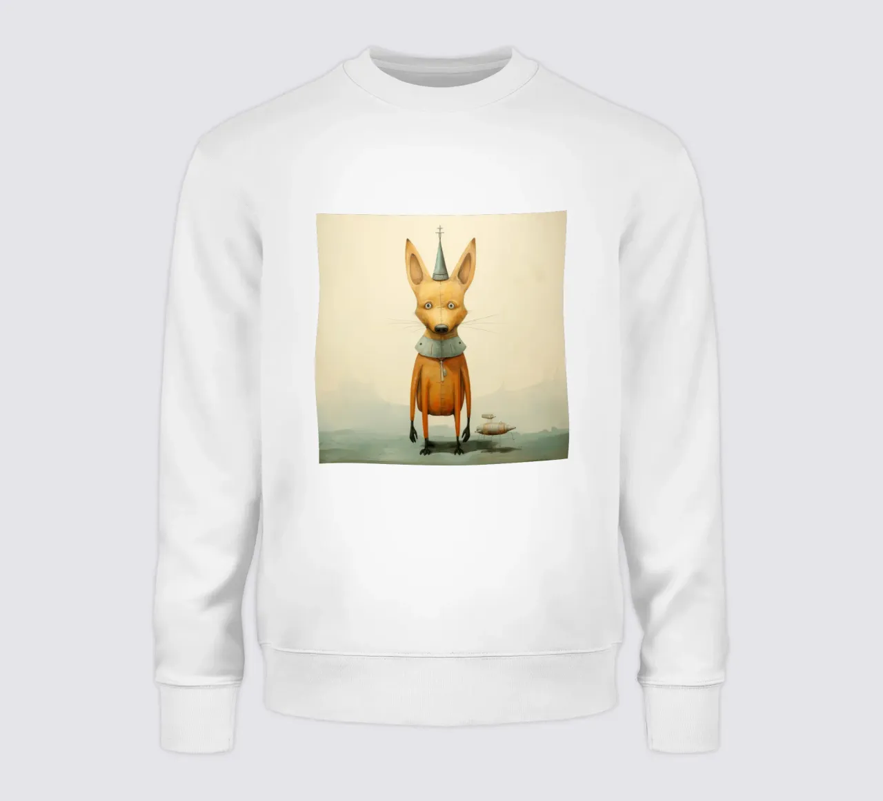 Minimal Schakal 1 Sweatshirt von Minimal Animal Art