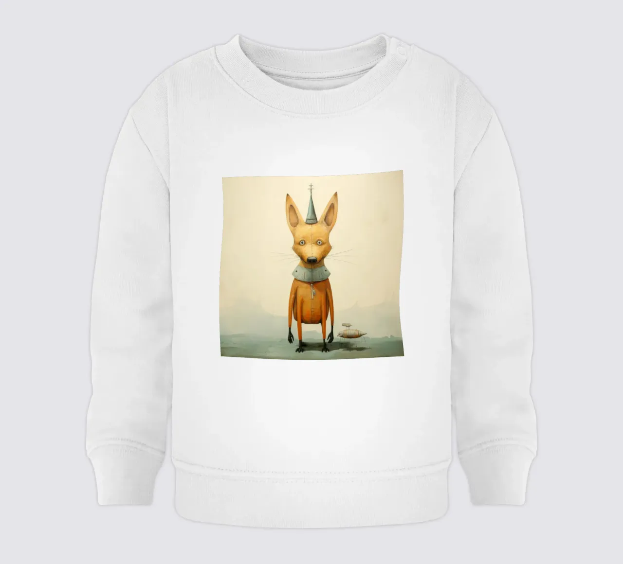 Sciacallo minimo 1 felpa neonato da Minimal Animal Art