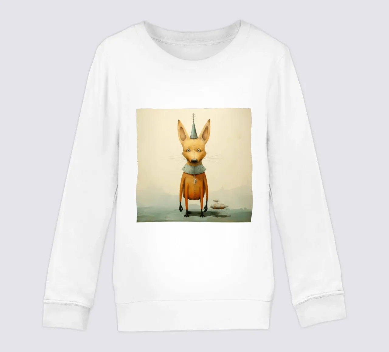 Sciacallo minimo 1 felpa bambino da Minimal Animal Art
