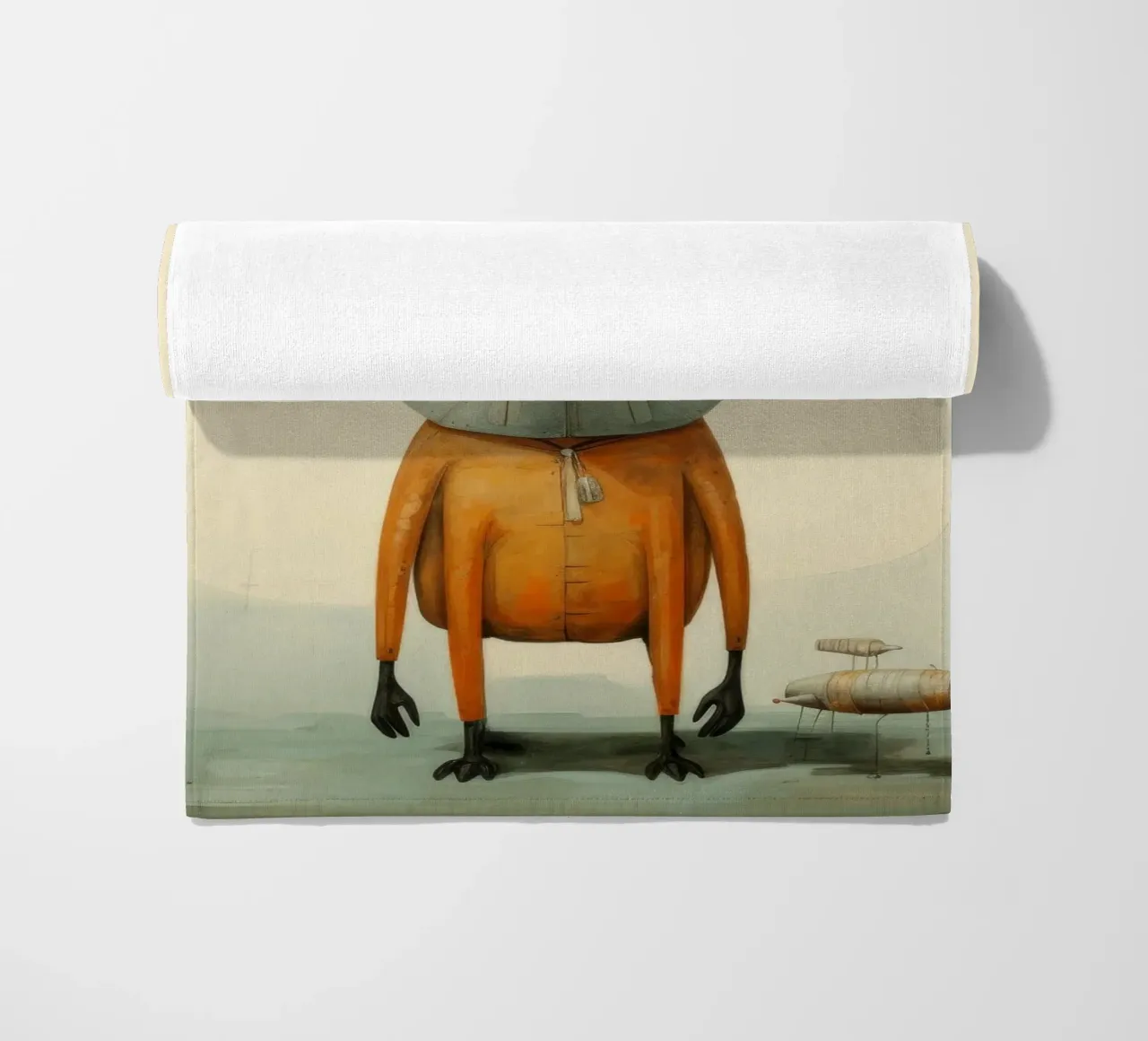 Sciacallo minimo 1 telo mare da Minimal Animal Art