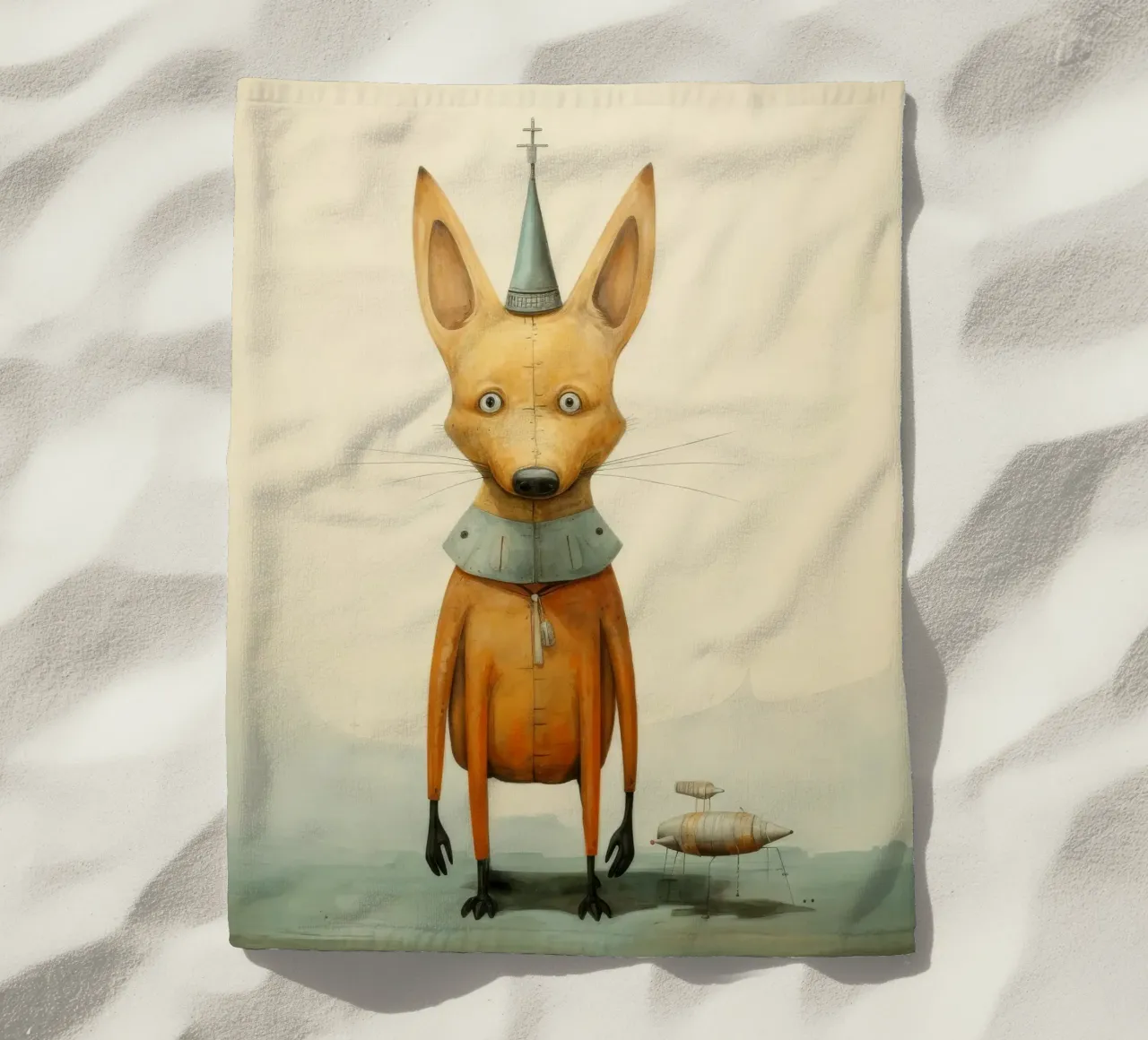 Minimal Jackal telo mare da Minimal Animal Art