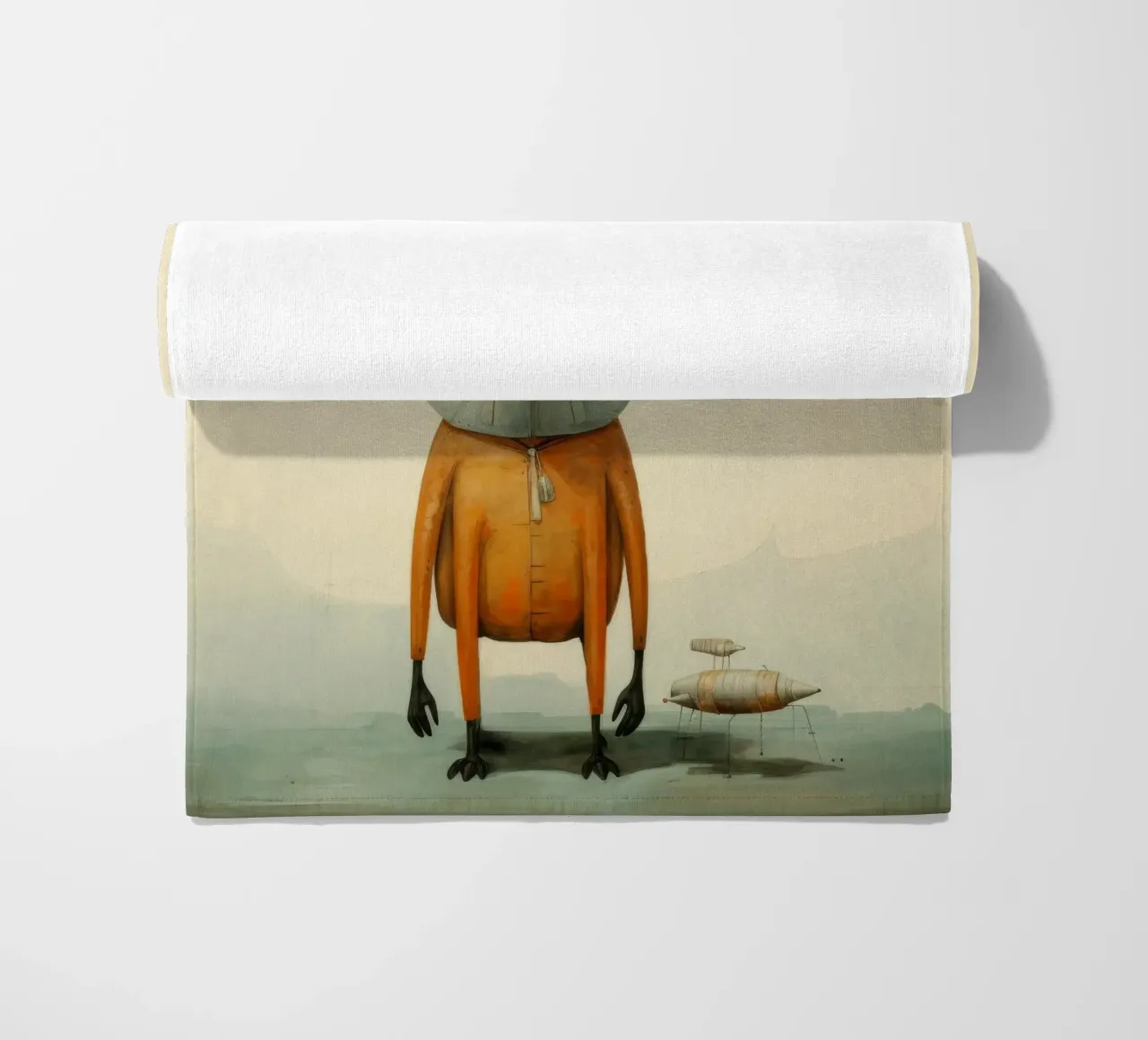 Minimal Jackal telo mare da Minimal Animal Art