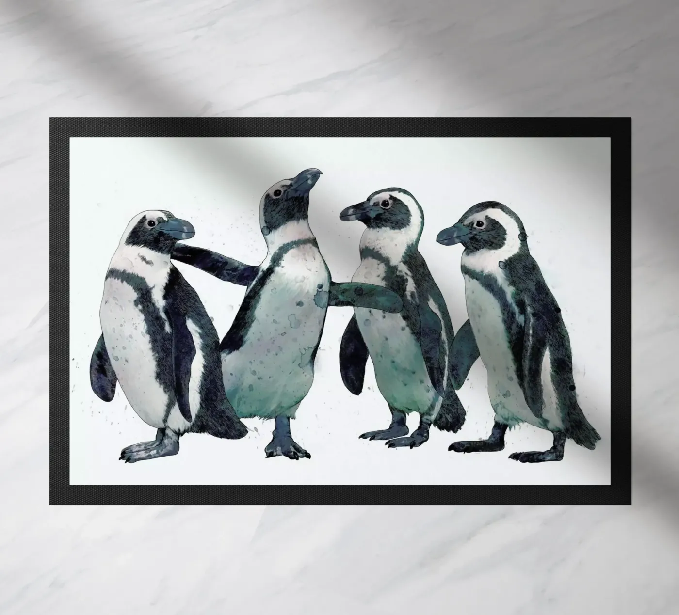 Penguins deurmat van Laura Graves